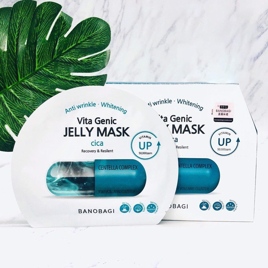 Mặt nạ Vita Genic Jelly Mask Cica giảm viêm, kháng khuẩn , thanh lọc, cấp ẩm da Hàn Quốc