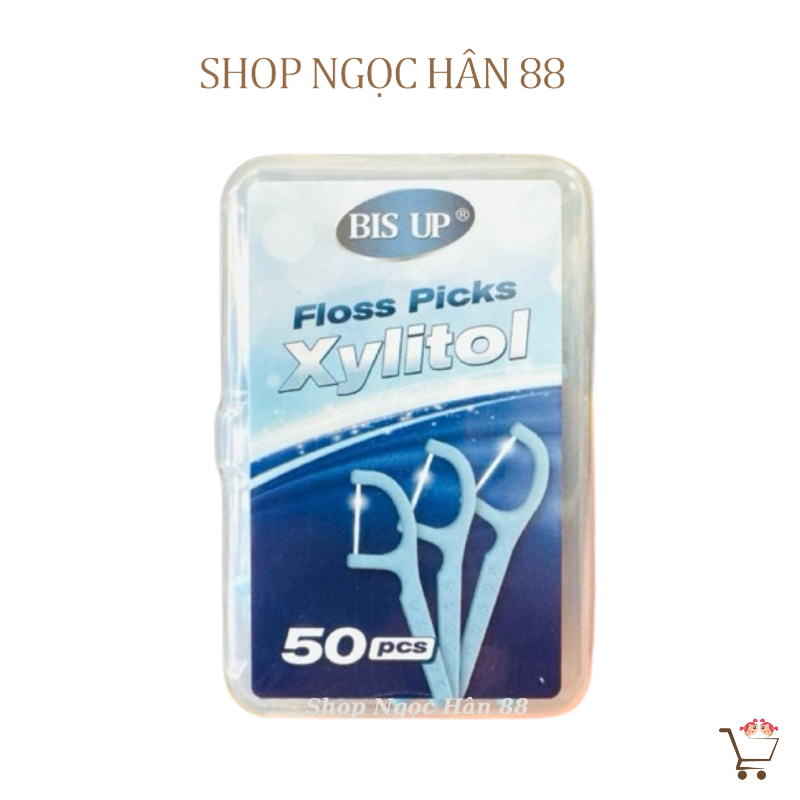 Tăm chỉ nha khoa Bis Up Xylitol 50 cây Hàn Quốc