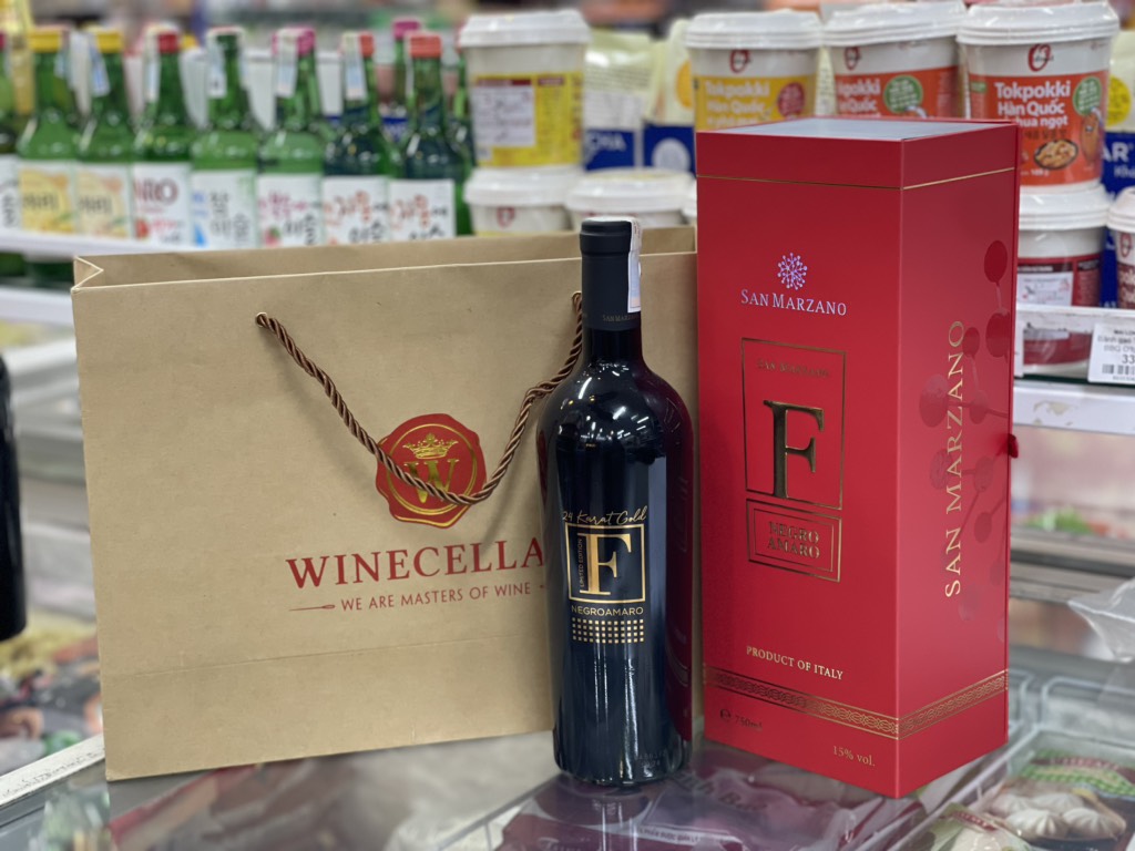 Rượu vang đỏ chát F Gold Ý 15% 750ml