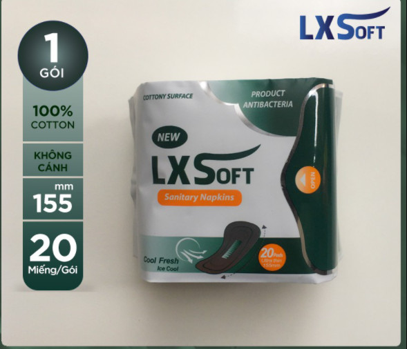 Băng vệ sinh LXsoft hàng ngày không cánh bạc hà 20 miếng