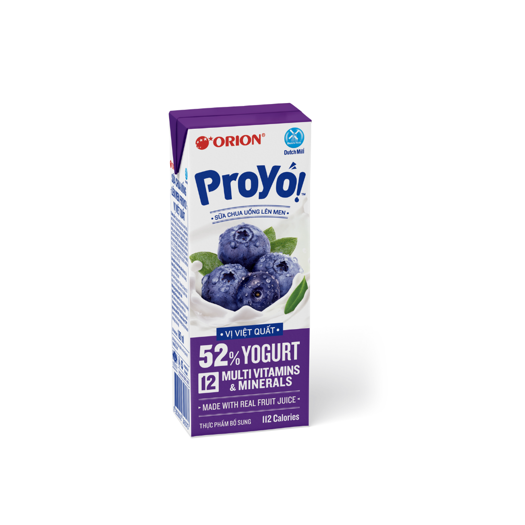 Sữa chua uống lên men vị việt quất Proyo Orion 180ml