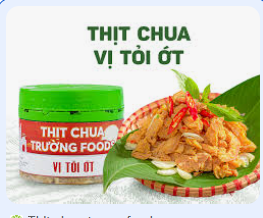 Thịt chua sạch Trường Foods vị tỏi ớt 250g