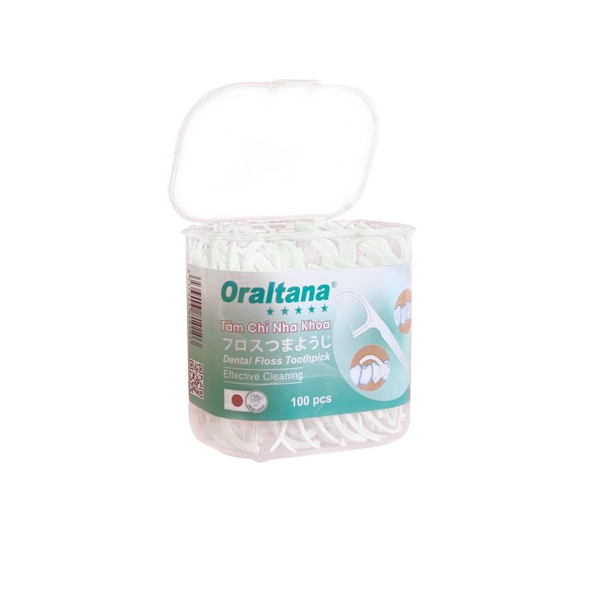 Tăm chỉ nha khoa Tanaphar Oraltana 5 Sao Hộp 100 cái