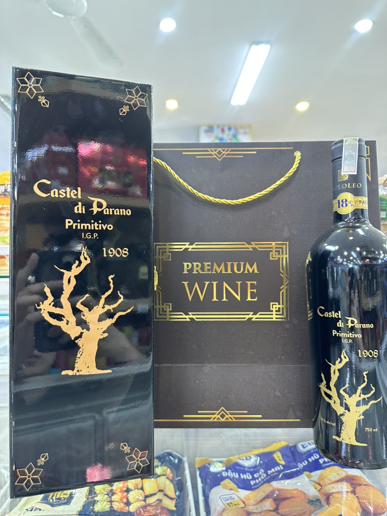 Rượu vang đỏ chát Castel Di Parano 18% Ý 750ml