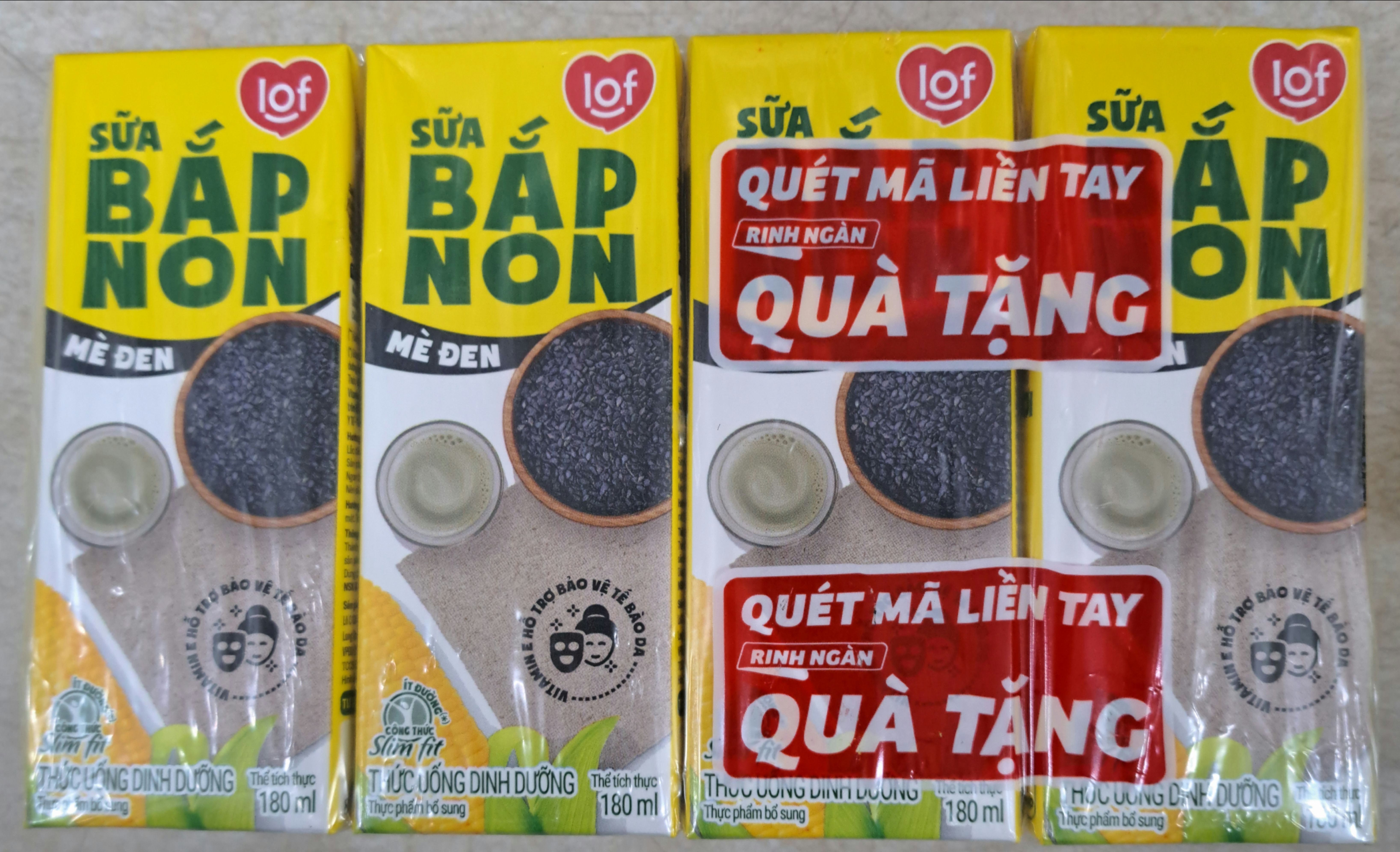 Sữa LOF Bắp non mè đen 180ml