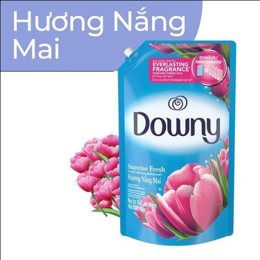 Nước xả vải đậm đặc Downy hương nắng mai 1,5l