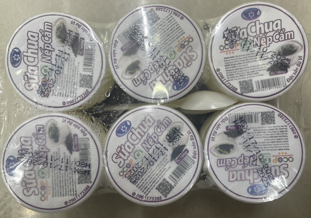 Sữa chua nếp cẩm Natumilk 160g vỉ 6 hộp