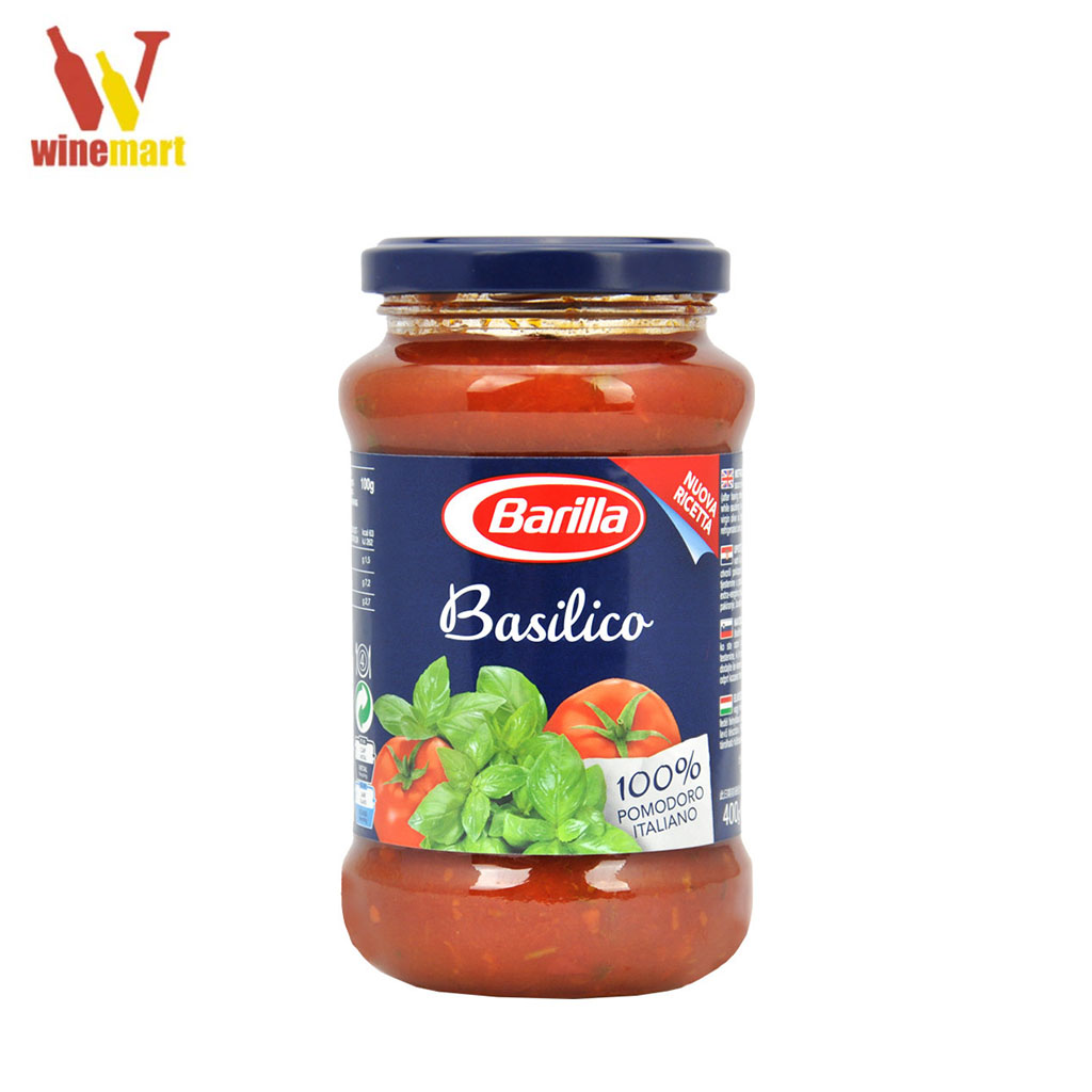 Sốt cà chua Barilla Basilico Ý 400g