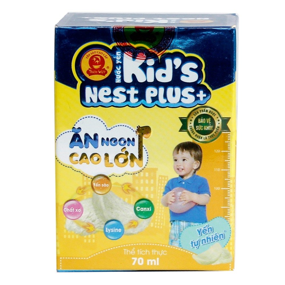 Nước yến Kid's Nest Plus hương tự nhiên lọ 70ml