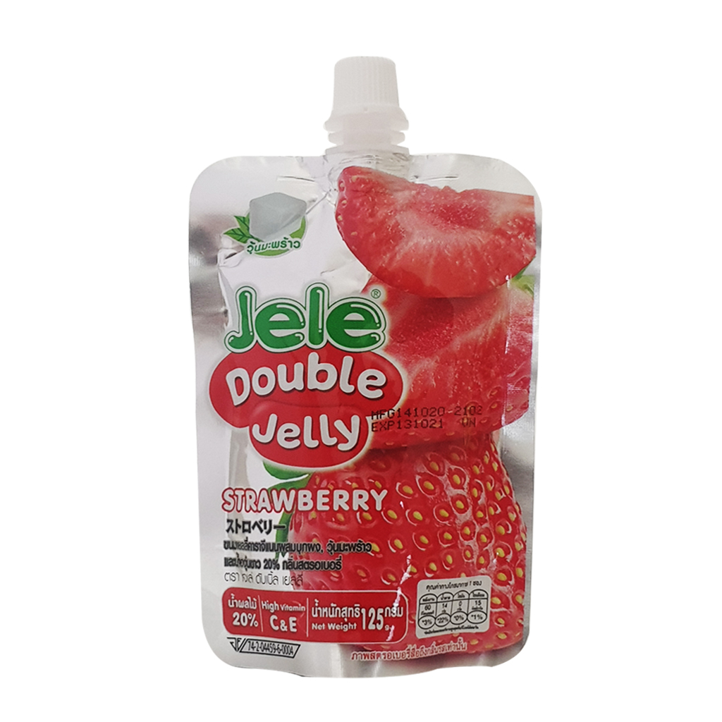 Nước thạch vị dâu Jele Double Thái Lan 125g
