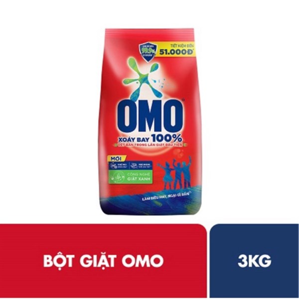 Omo bột giặt khử mùi hoạt chất thiên nhiên 2,9kg