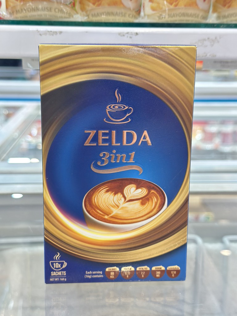 Cà phê hoà tan 3in1 Zelda 160g