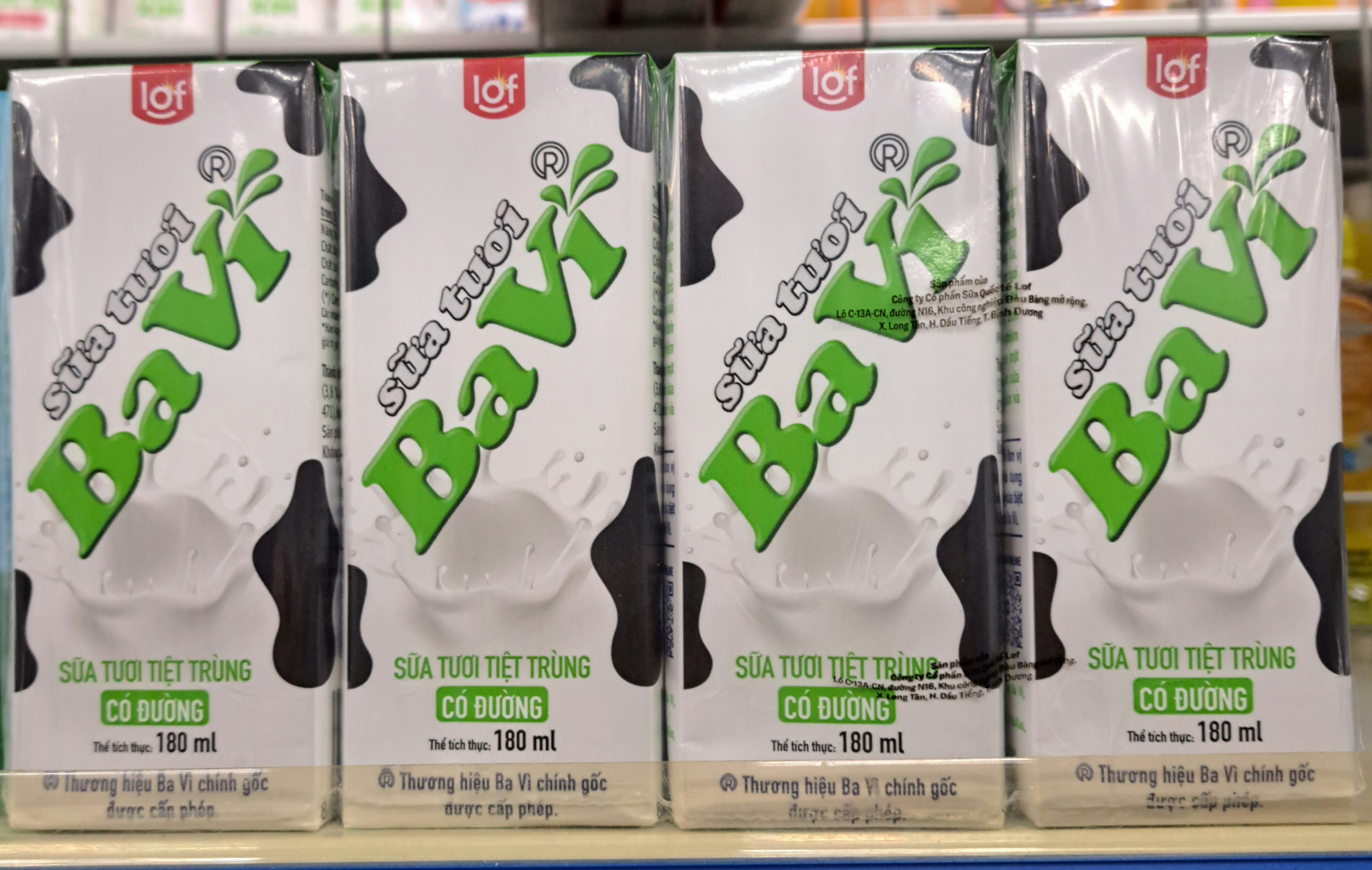 Sữa tươi Ba Vì trắng 180ml *48h