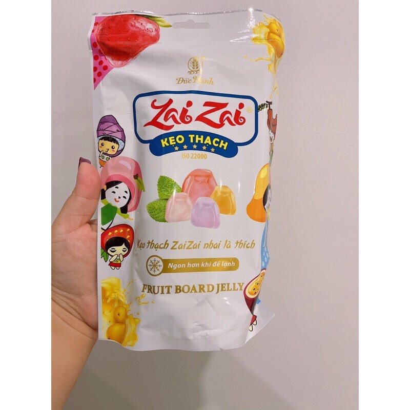 Kẹo thạch dài trái cây Zai Zai Đức Hạnh 375g