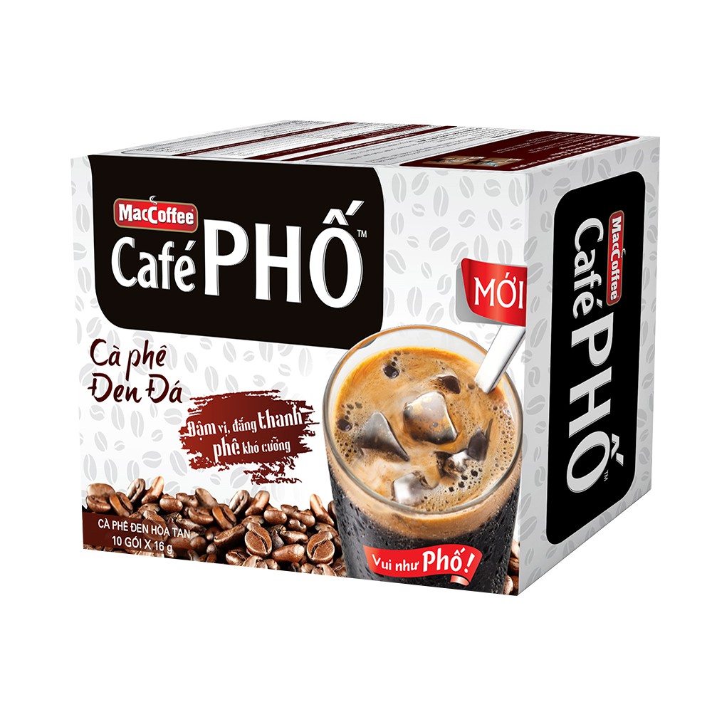 Cà phê Phố đen đá Maccoffee 160g