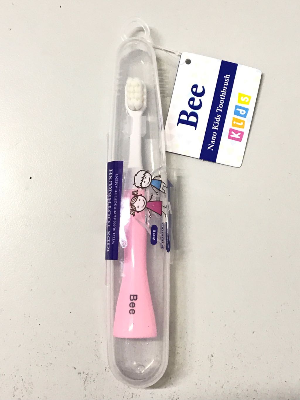 Bàn chải đánh răng trẻ em BEE lông tơ mềm mịn W33B Hàn Quốc
