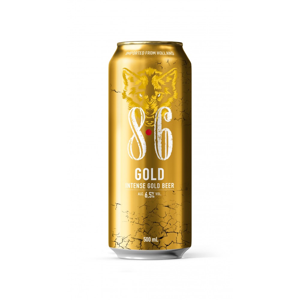 Bia Sói 8,6 Gold 6,5% Lon 500ml Hà Lan
