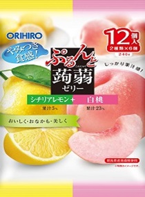 Thạch Orihiro chanh và đào Nhật Bản 240g