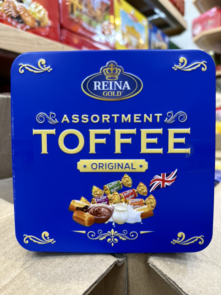 Kẹo thập cẩm Toffee Malaysia hộp vuông 120g