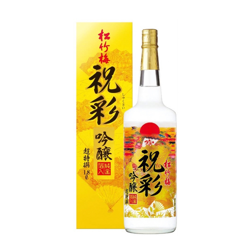 Rượu Sake trắng vảy vàng Takara Shozu đặc biệt 1,8L Nhật Bản