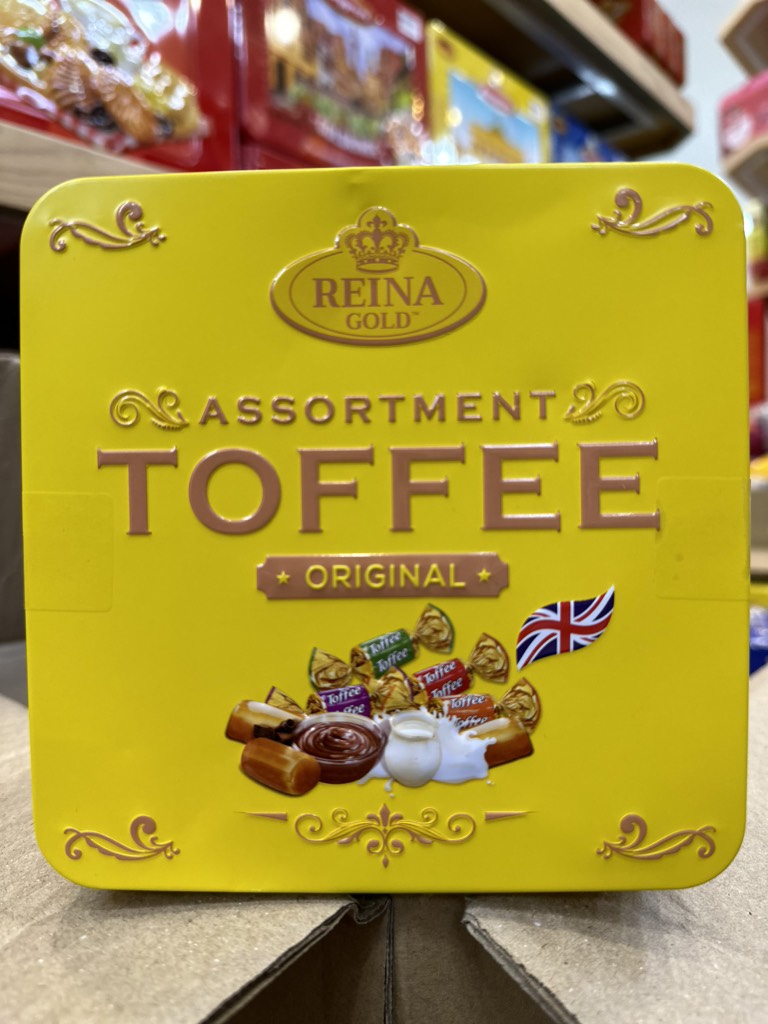 Kẹo thập cẩm Toffee Malaysia hộp vuông 120g
