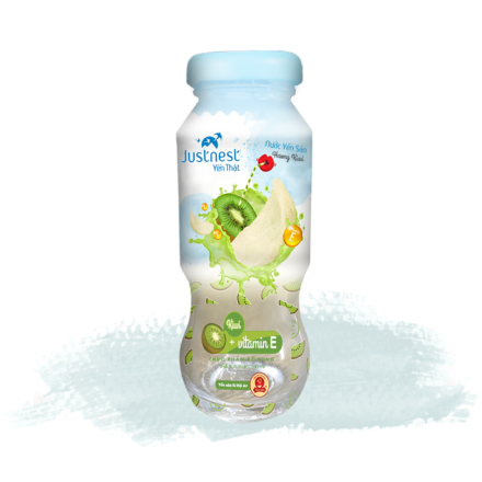 Nước Yến Justnest Yến thật vị kiwi chai 160ml