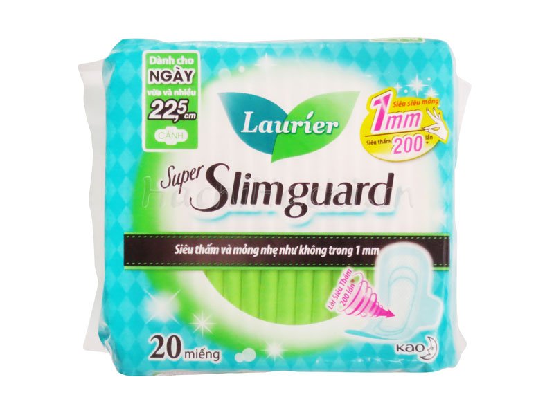 Băng vệ sinh Laurier Slimguard không hương 1mm 20M