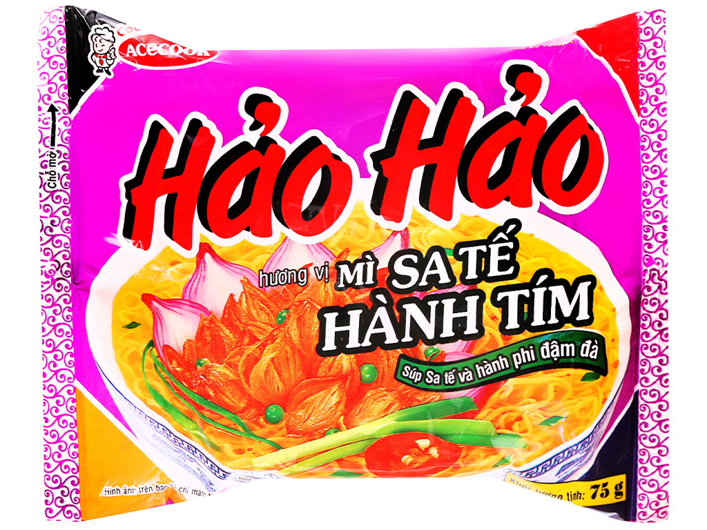 Mỳ hảo hảo sa tế hành tím 75g