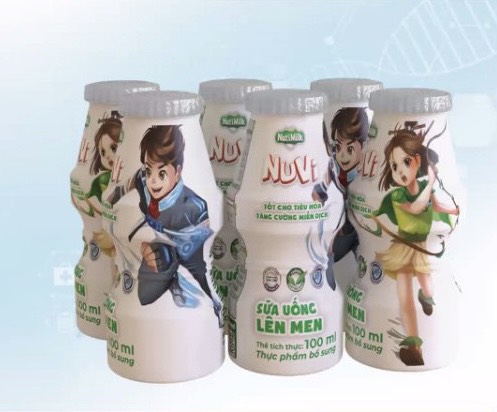Sữa uống lên men Nuvi có đường 100ml
