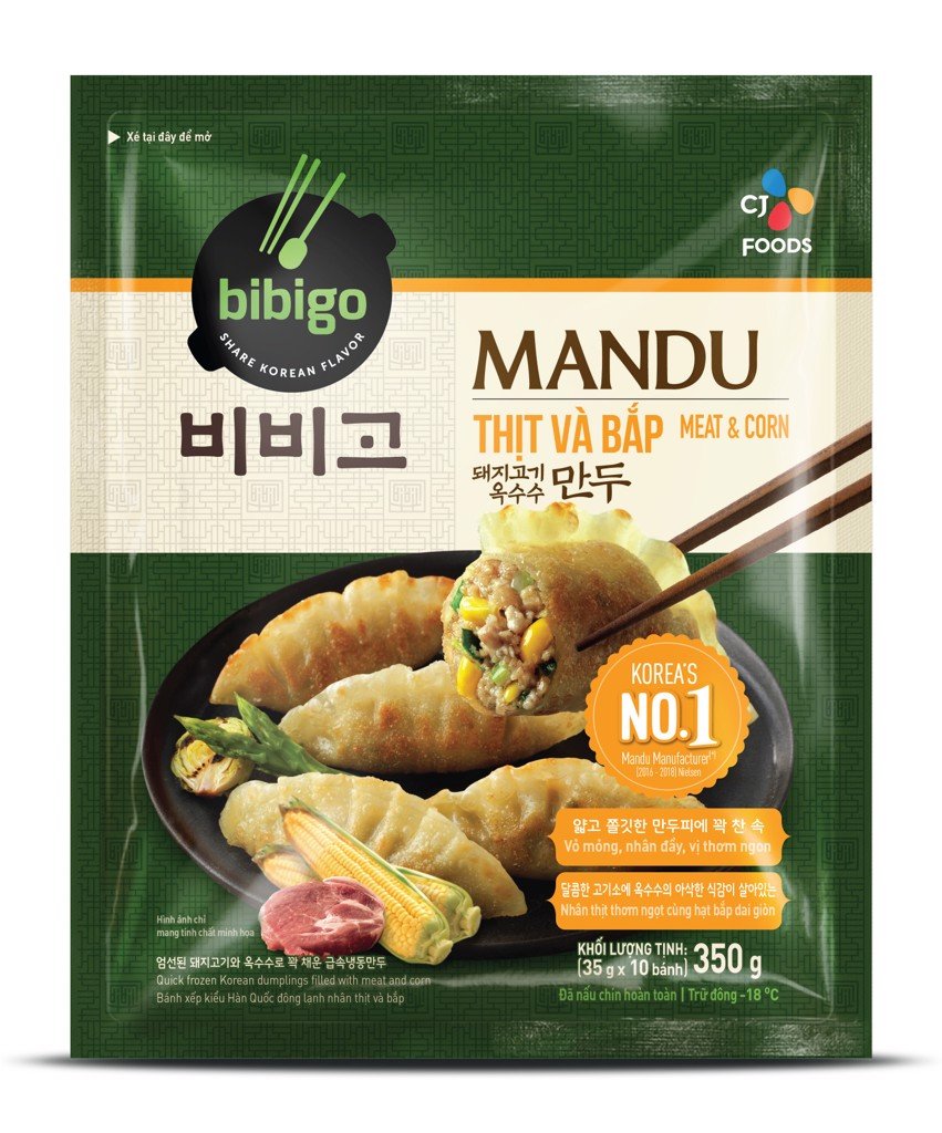 Bánh xếp kiểu Hàn Quốc nhân thịt và bắp 350g