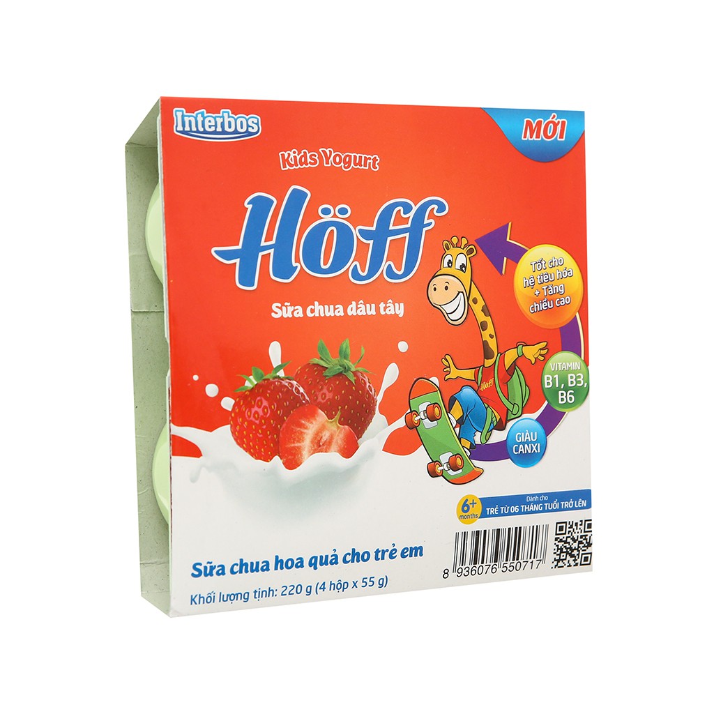 Sữa chua Hoff vị dâu 220g