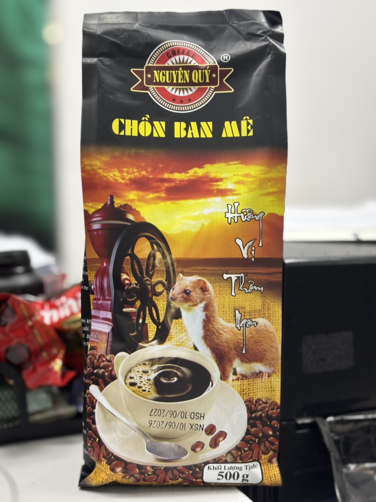 Cà phê bột chồn ban mê hiệu Nguyên quý 500g