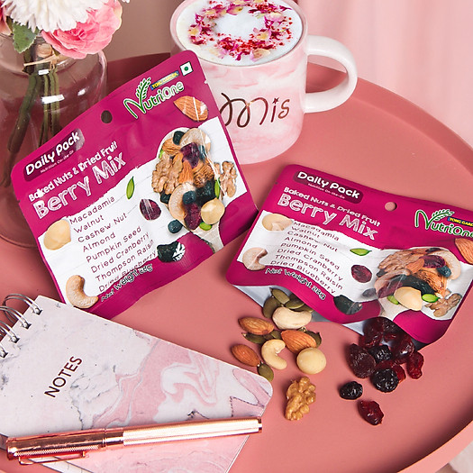 Hỗn hợp hạt và trái cây sấy - trái berry Thái Lan 28g