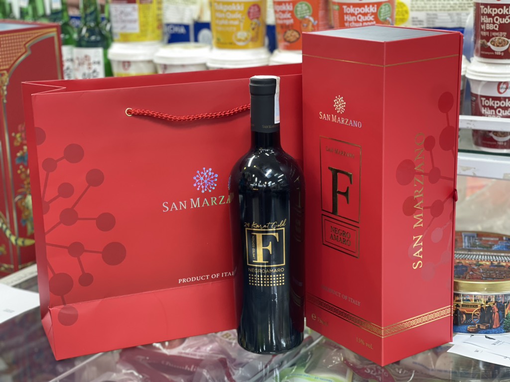 Rượu vang đỏ chát F Gold Ý 15% 750ml
