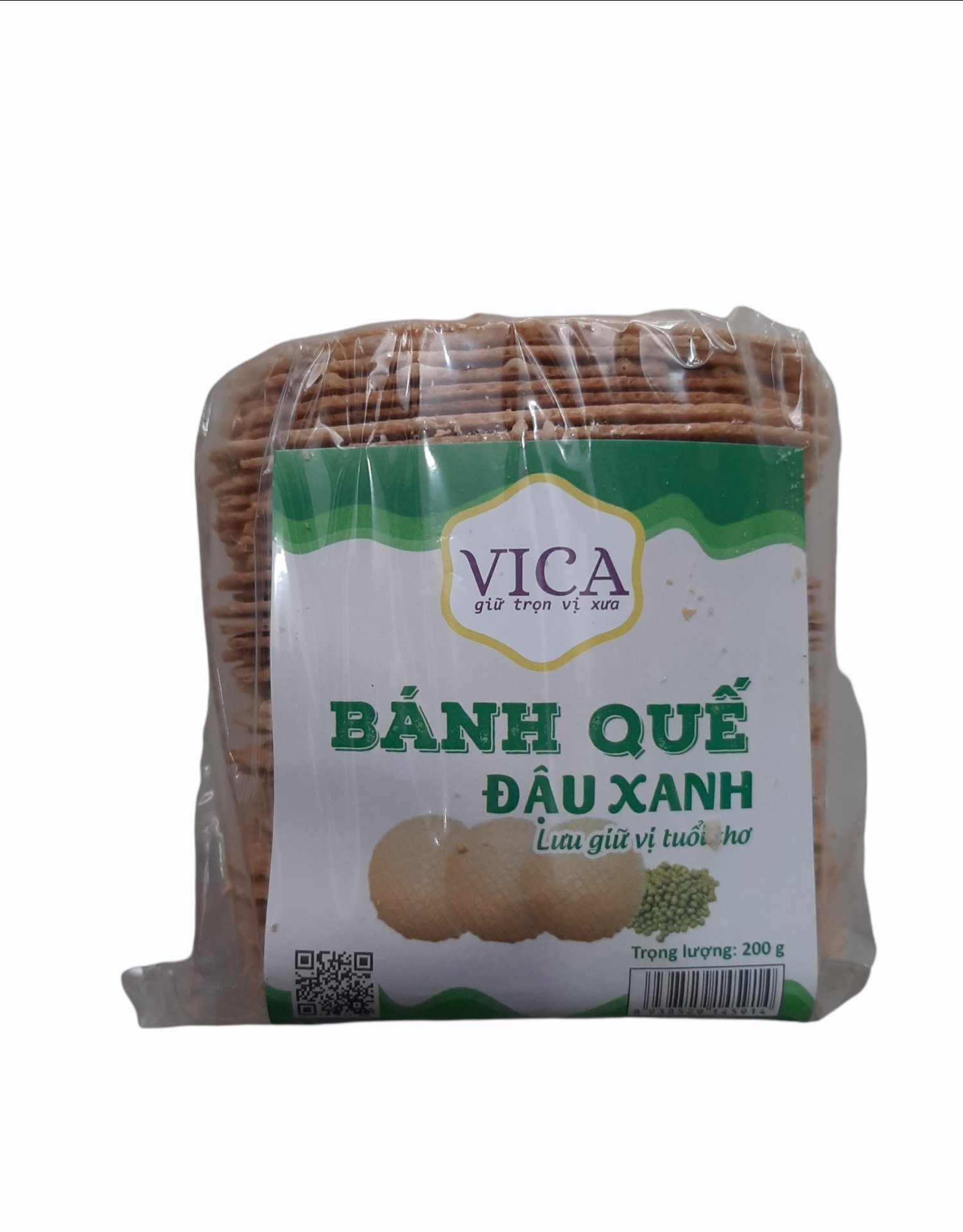 Bánh quế đậu xanh Vica 200g