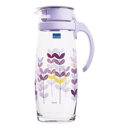 Bình đựng nước thủy tinh hoạ tiết Ocean 1,6L Thái Lan 20558