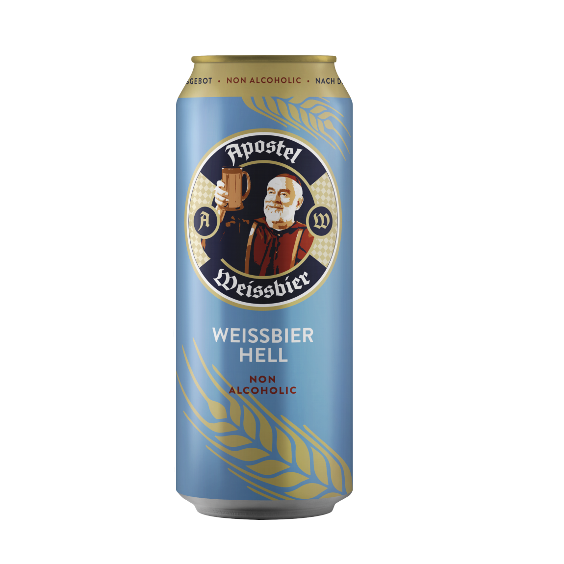BIA LÚA MÌ KHÔNG CỒN Đức APOSTEL WEISSBIER NON ALCOHOLIC 0,5% 500ml ( BIA ĐỤC )