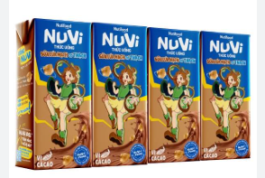 Sữa lúa mạch cacao có thạch Nuvi 170ml