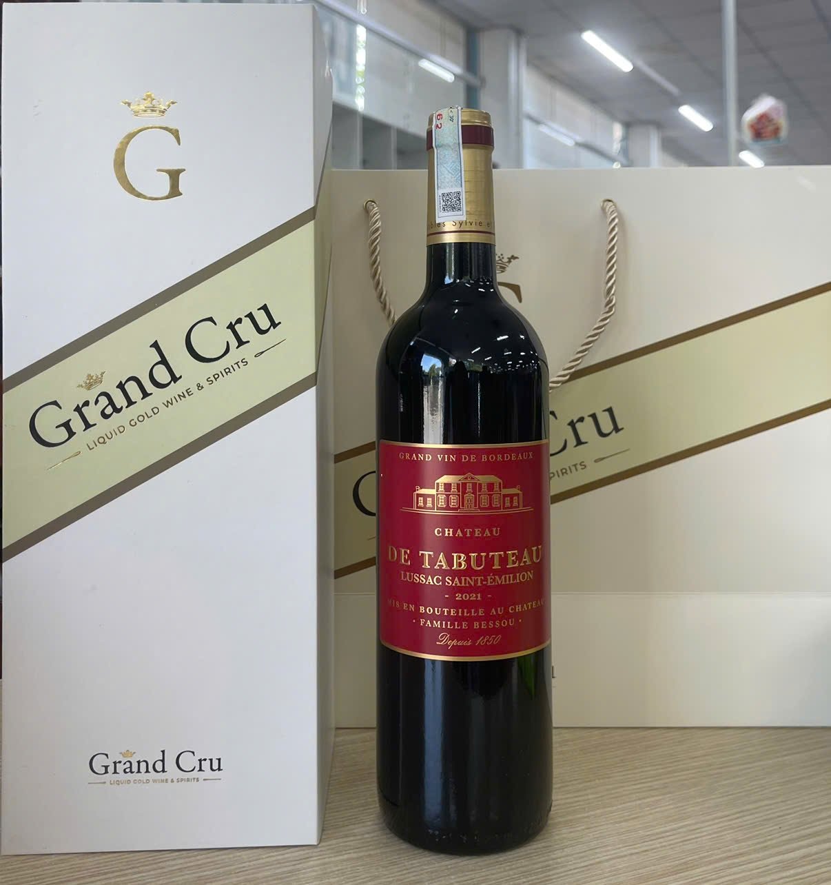 Rượu vang đỏ chát Chateau De Tabuteau Blend Pháp 14.5% 750ml VD/0137-21