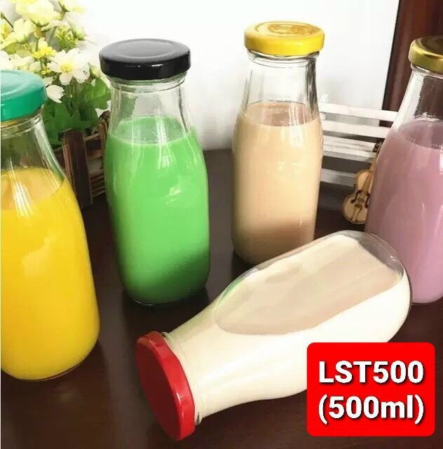 Chai thủy tinh nắp nhôm 500ml