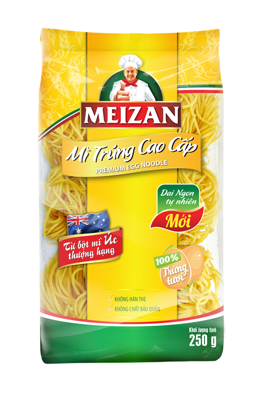 Mì trứng cao cấp Meizan 250g