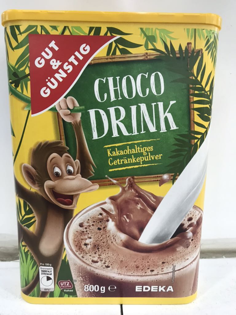 Bột cacao Choco Drink Edeka Đức 800g