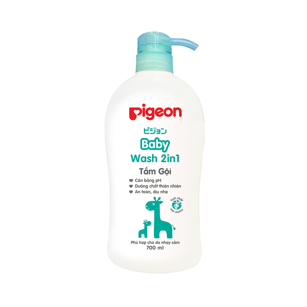 Sữa tắm gội Pigeon xanh 700ml