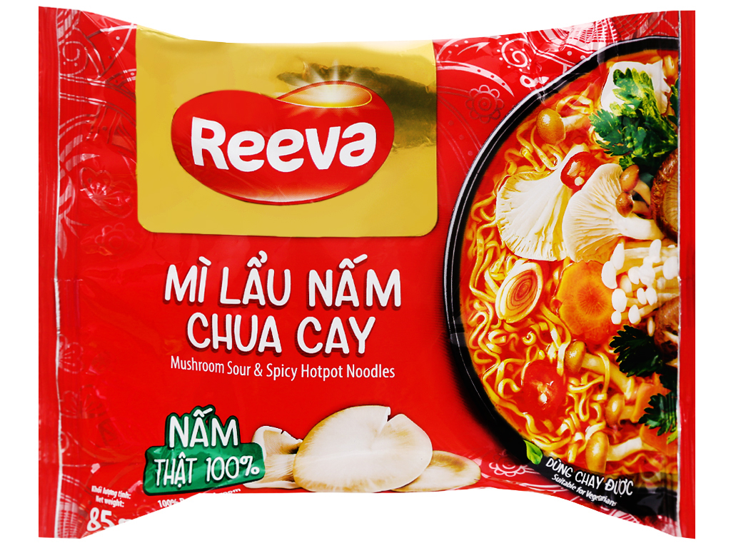 Mỳ reeva lẩu nấm chua cay 85g