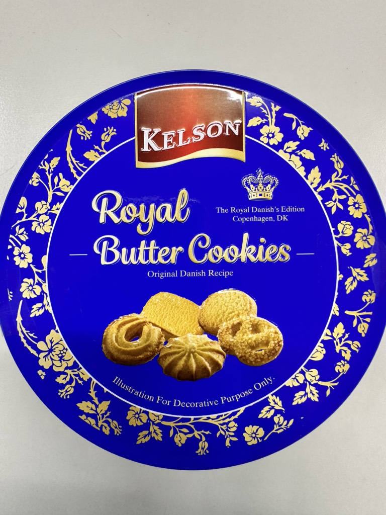 Bánh quy bơ Kelson Malaysia hộp tròn 90g