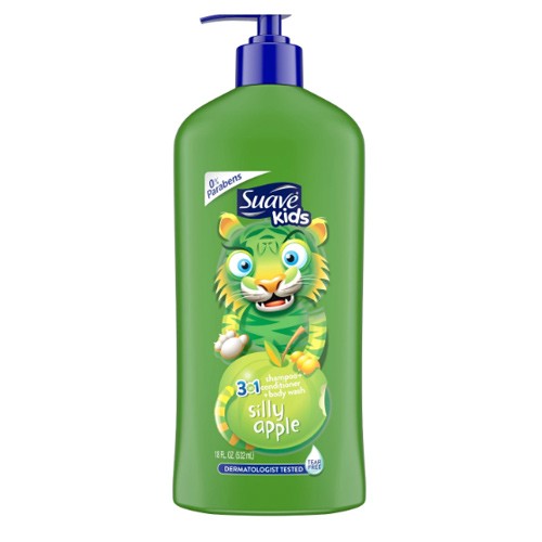 Sữa tắm, gội, xả trẻ em Suave kids 3in1 hương táo 532ml Mỹ