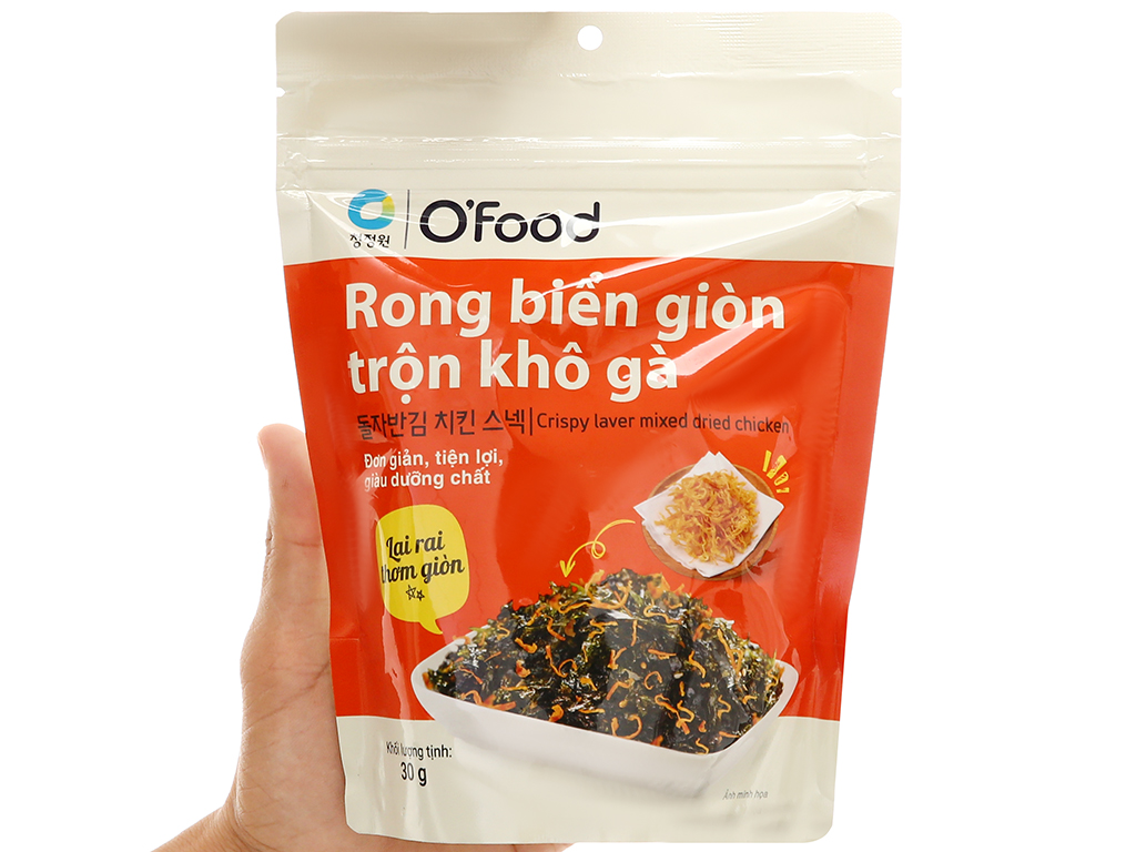 Rong biển giòn trộn khô gà O’Food 30g