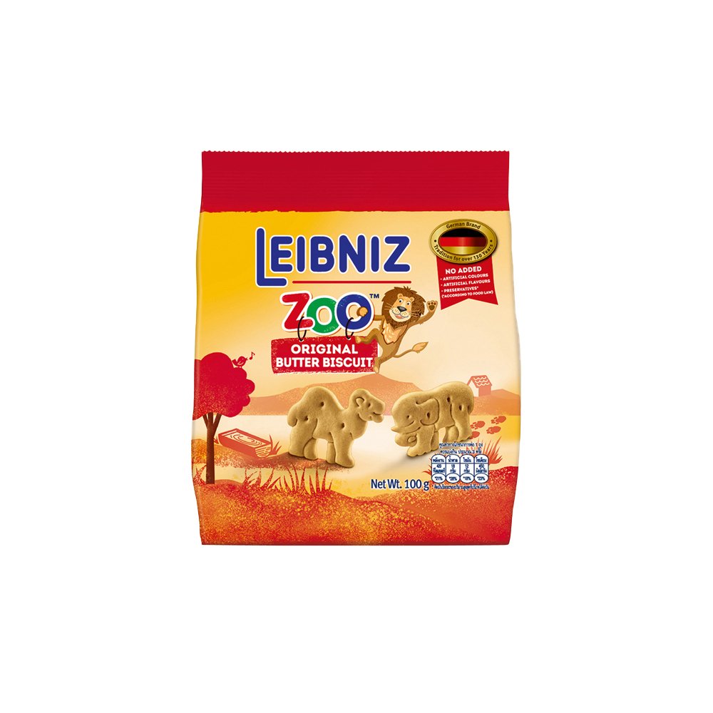 Bánh quy bơ hình thú Leibniz Zoo Đức 100g