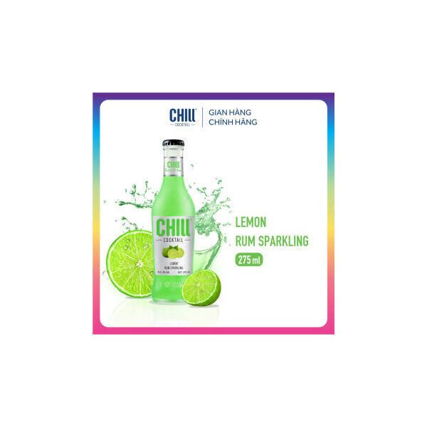 Nước trái cây lên men Chill  Cocktail vị chanh 4% 275ml