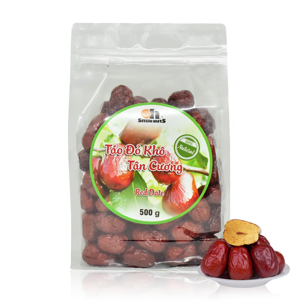 Táo đỏ khô Tân Cương Oh Smile Nuts 500g